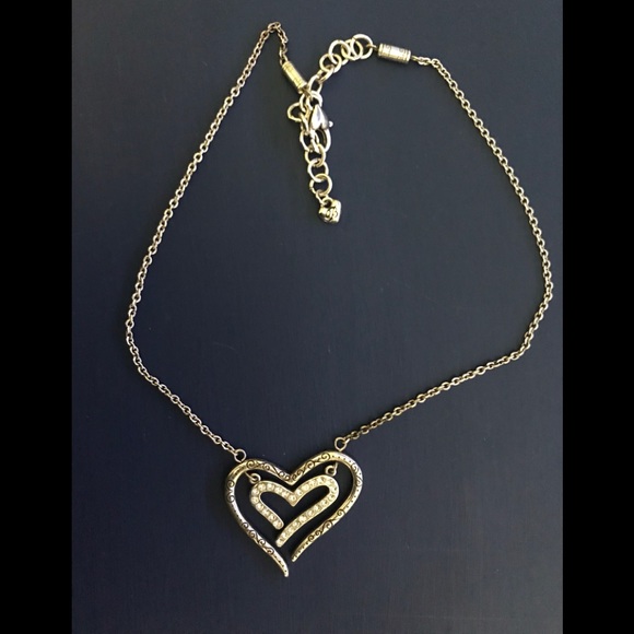 Brighton heart  with floating heart necklace - Picture 1 of 4